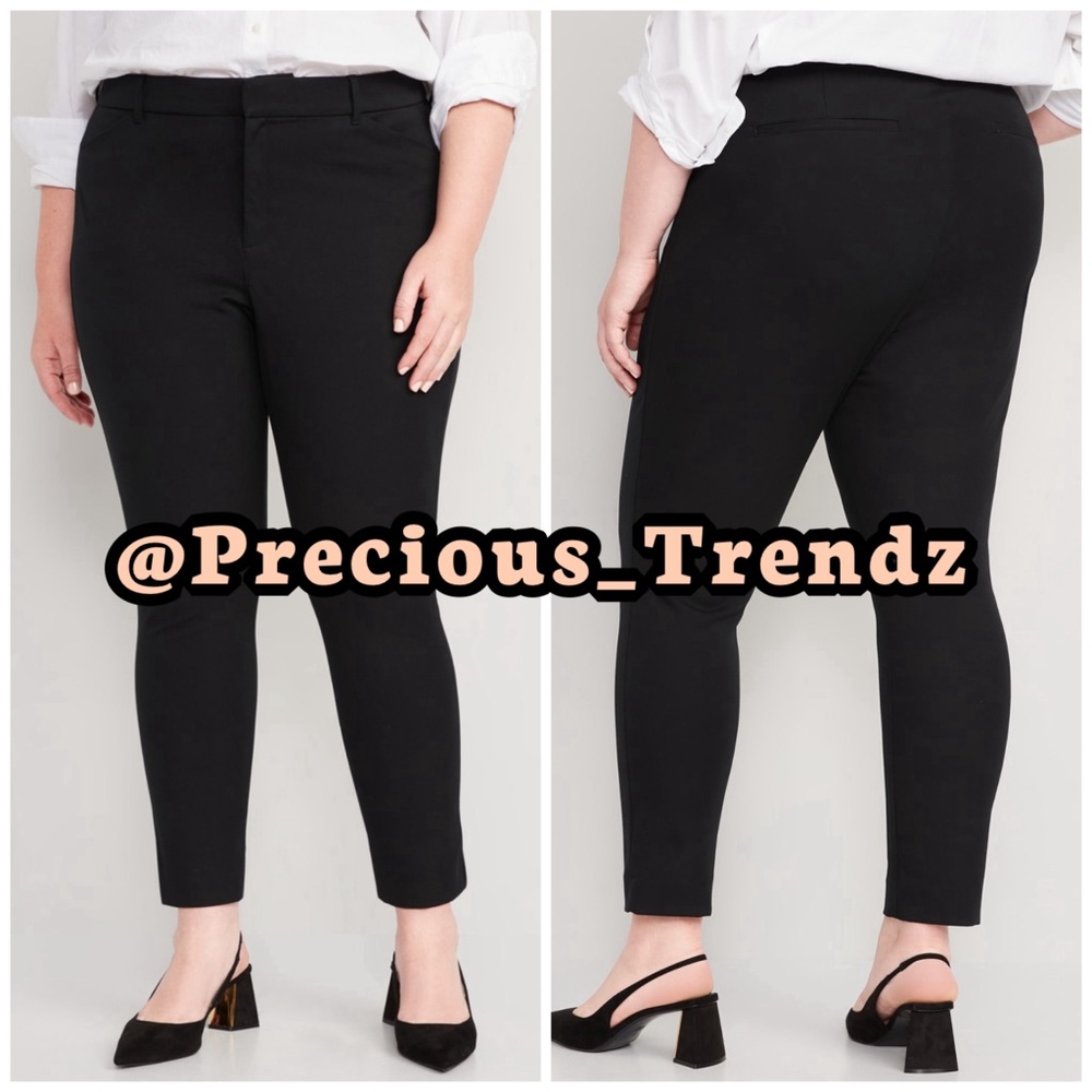 📦 Old Navy High-Waisted Pixie Skinny Ankle Pants Plus Size 30 Black